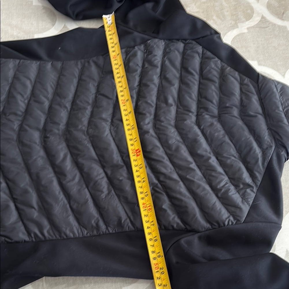 Women 32heat Black Puffer Jacket with Quilted Design,Sz L - Picture 9 of 11